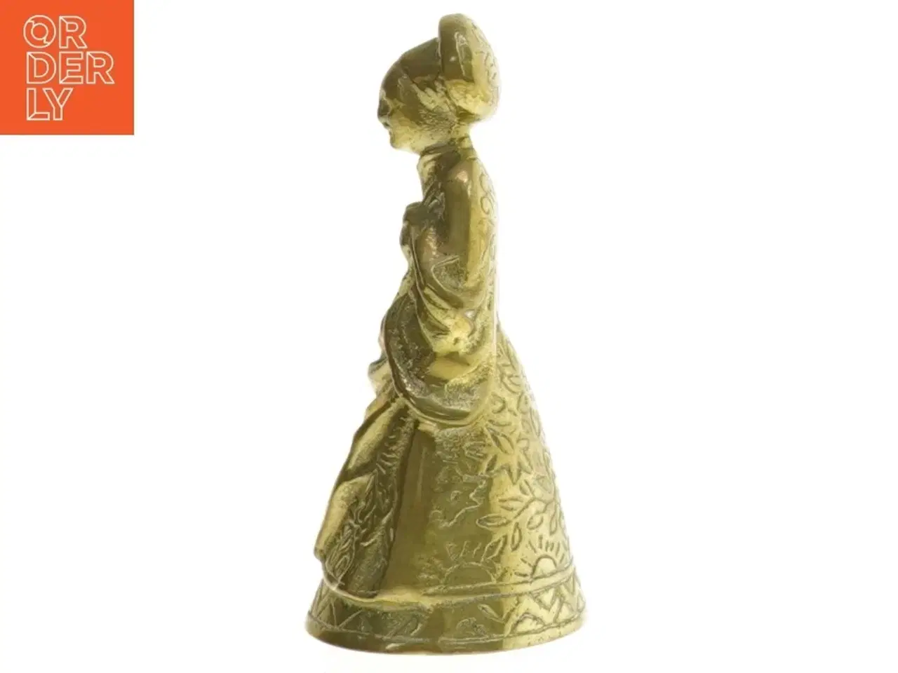 Billede 2 - Messingstatue med blomstermønster (str. 12,5 cm)