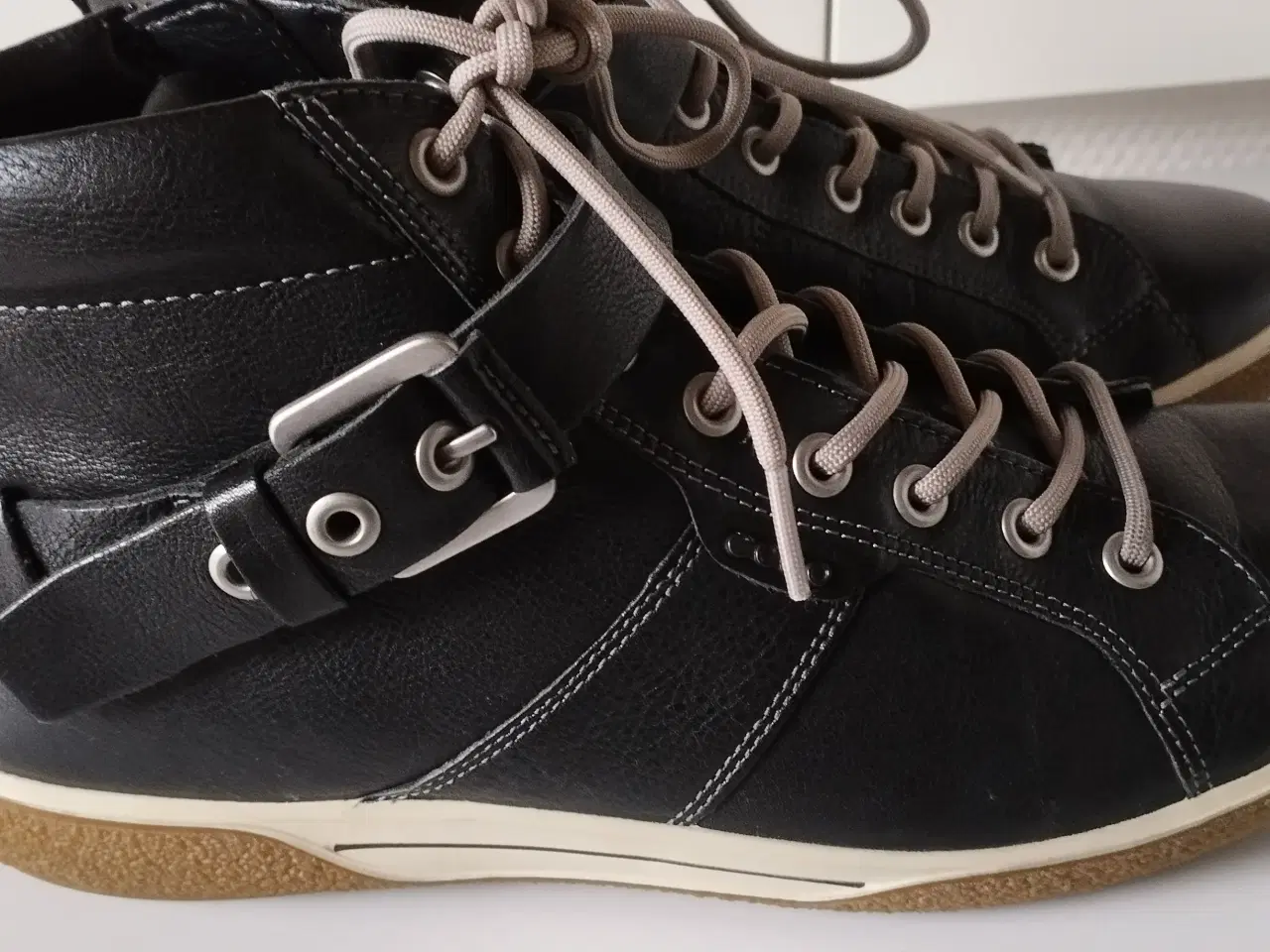 Billede 4 - Sneakers, str. 39, ECCO, sort, læder 