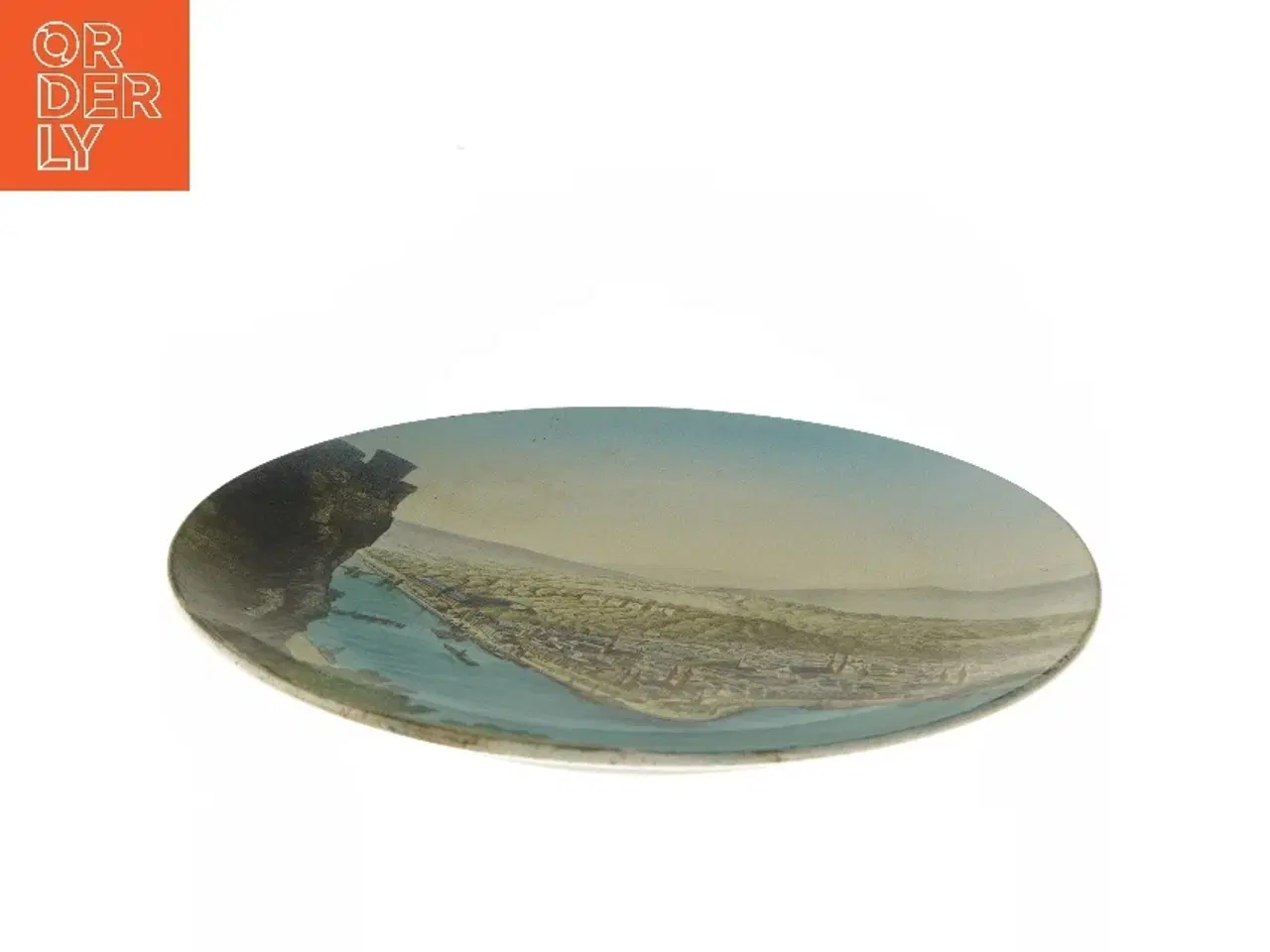 Billede 3 - Dekorativ porcelænstallerken med bymotiv fra Villeroy & Boch (str. Ø 35,5 cm)