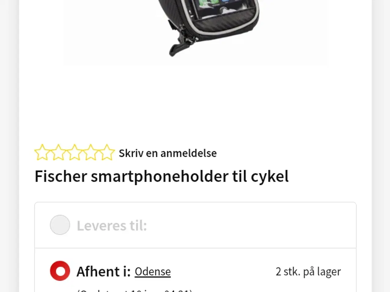 Billede 1 - Fischer smartphoneholder til cykel