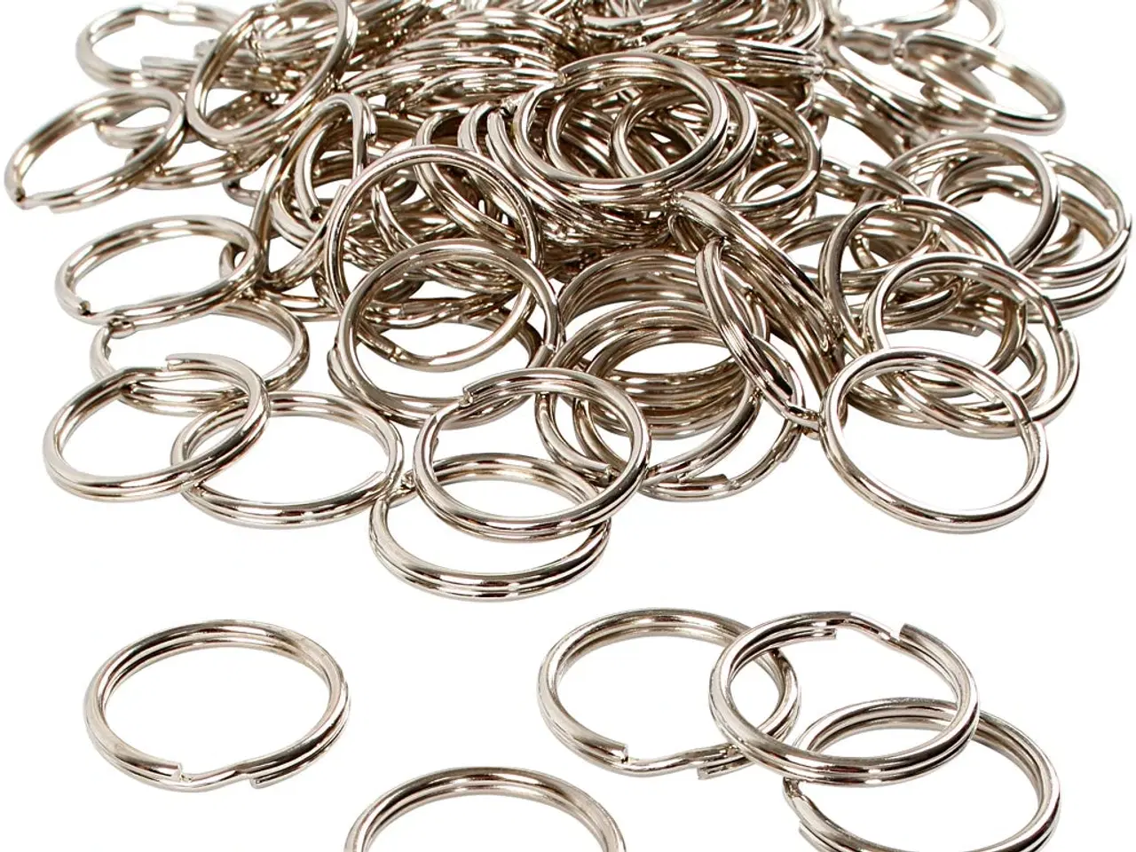 Billede 1 - Metalnøglering 25 mm - 100 stk. til organisering