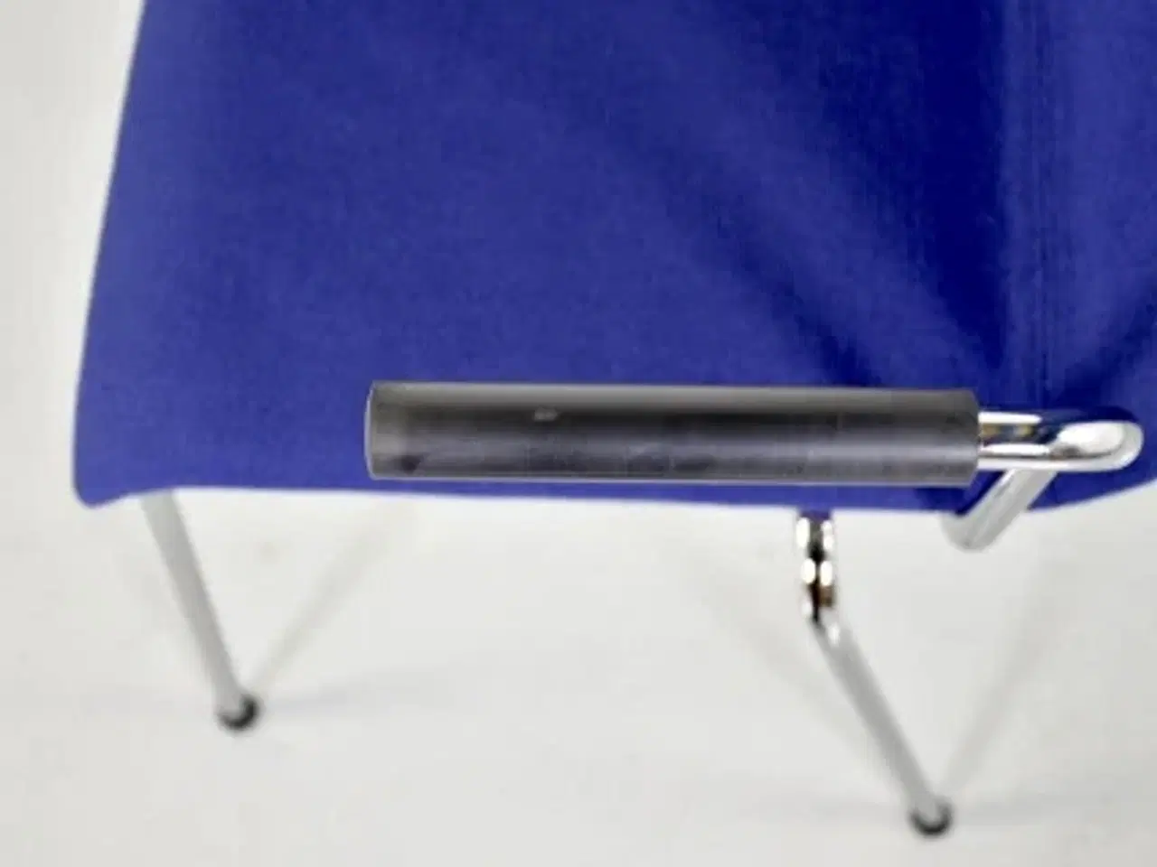 Billede 6 - Log konferencestol fra rumas med blåt polster