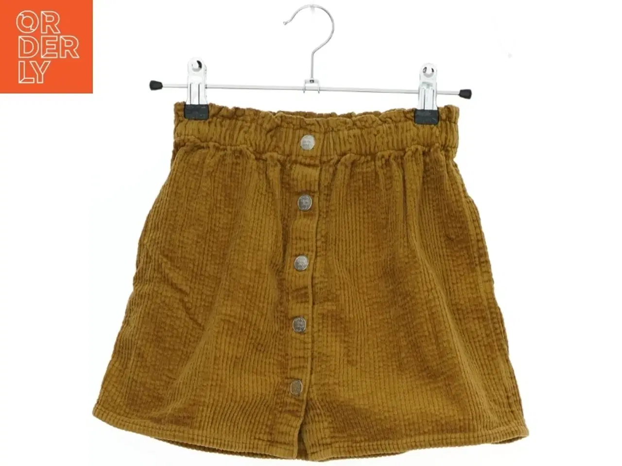 Billede 1 - Brun fløjl nederdel med knapper fra H&M (str. 98)