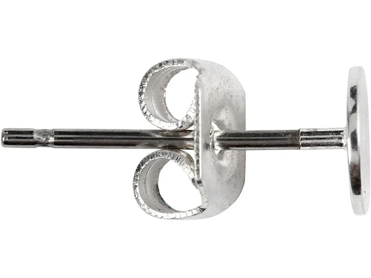 Billede 1 - Ørestikker 13 mm, forsølvet - 100 stk. til smykker