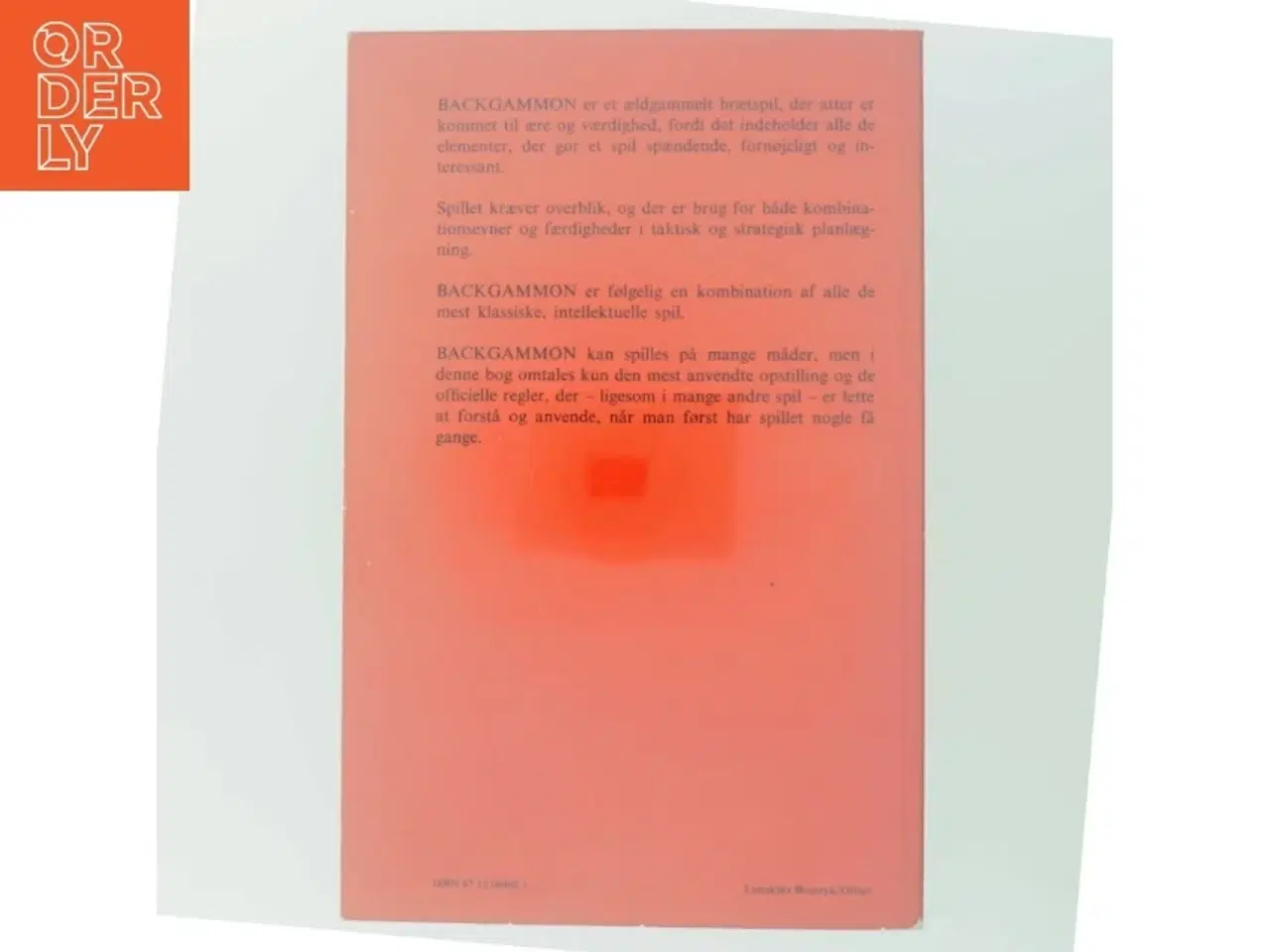 Billede 3 - Backgammonbogen af Mogens Boman fra G.E.C. Gad