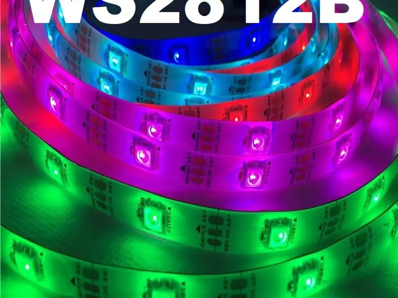 Billede 1 - NY! 5m LED Pixel Strip 5V IP65 RGB 5050 WS2812B