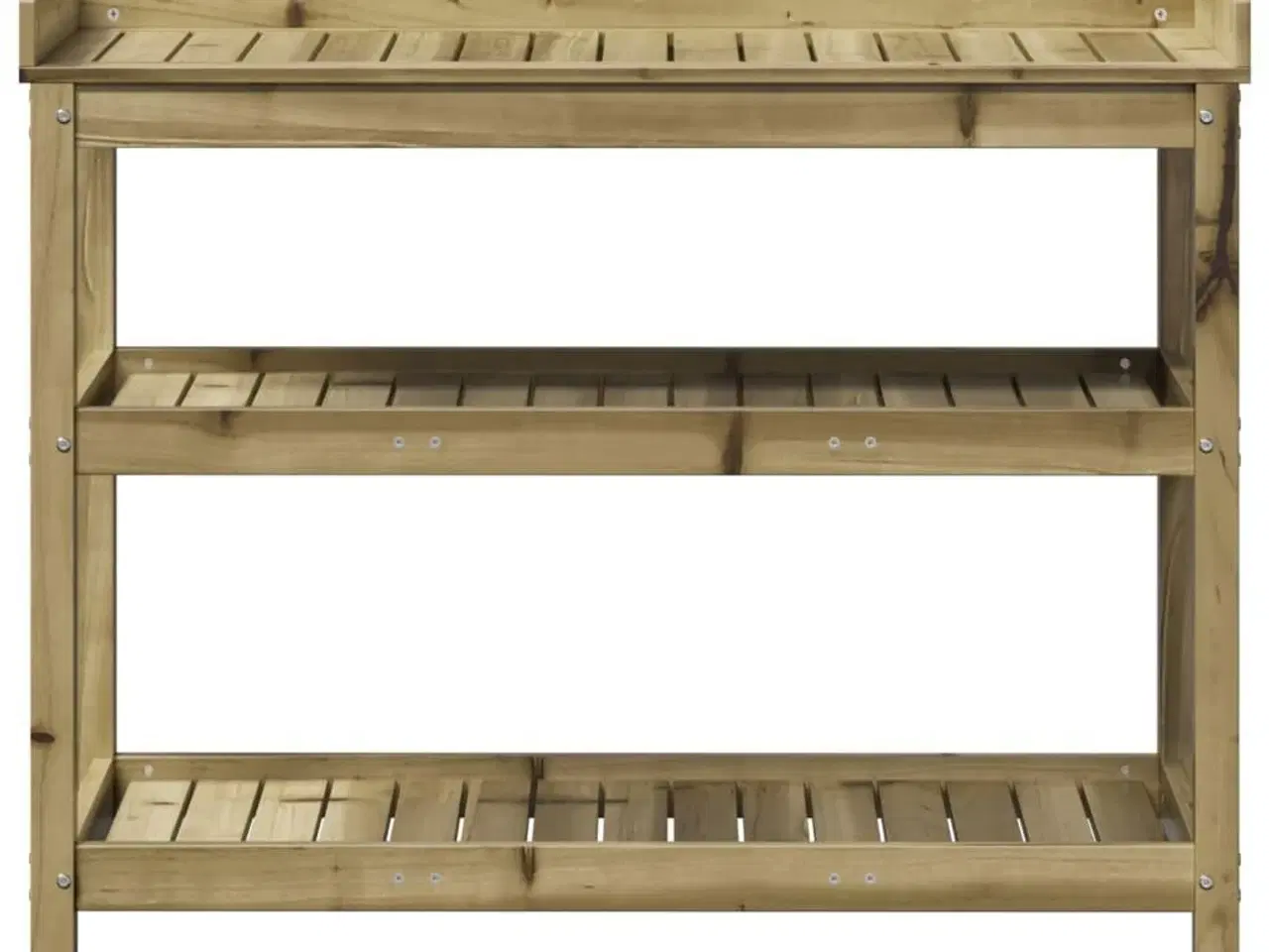 Billede 5 - Plantebord med hylder 108x45x86,5 cm imprægneret fyrretræ