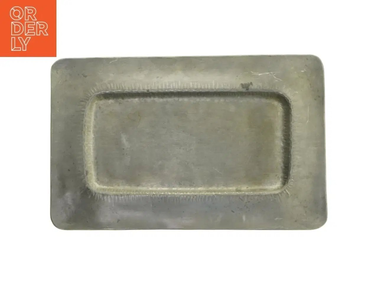 Billede 2 - Rektangulært metalfad (str. 40x26 cm)