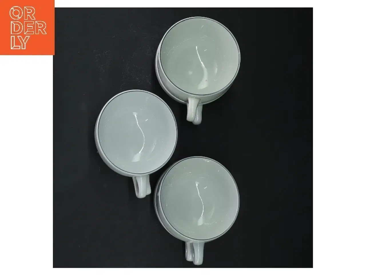 Billede 2 - Hvide tekopper, 6 stk. fra Royal Copenhagen (str. 6 styk, ø 8,5 cm)