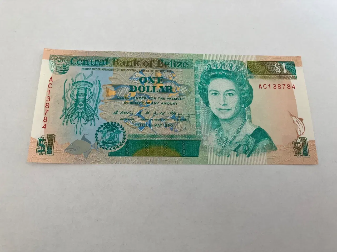 Billede 1 - 1 Dollar Belize 1990