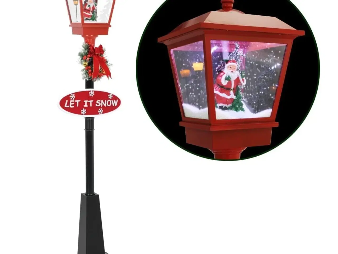 Billede 1 - Julegadelampe med julemand 180 cm LED