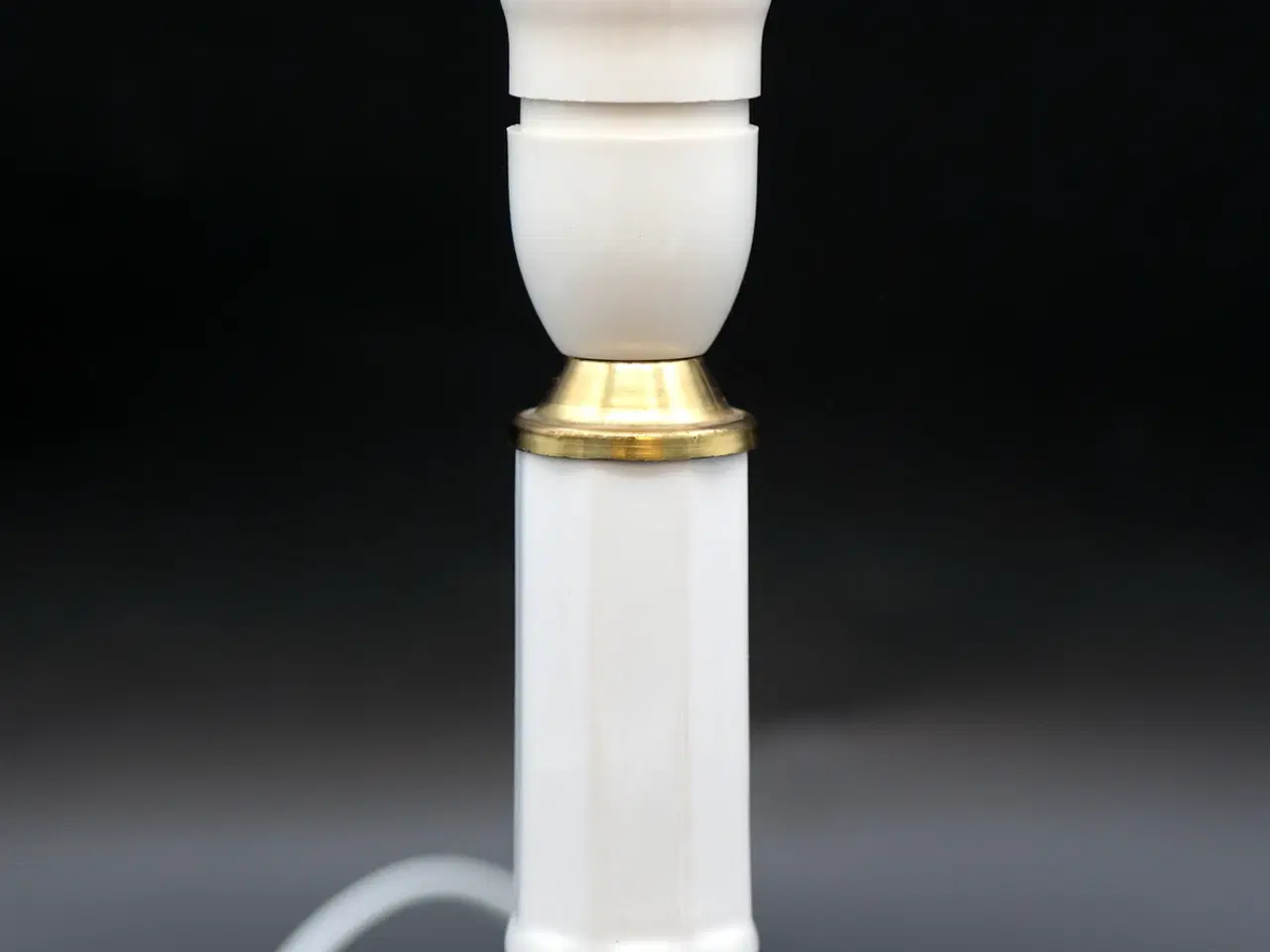 Billede 4 - Heiberglampe porcelæn/messing 1950–60