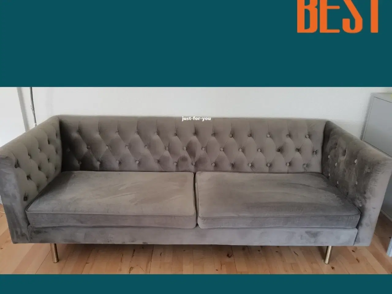 Billede 2 - Velour sofa !