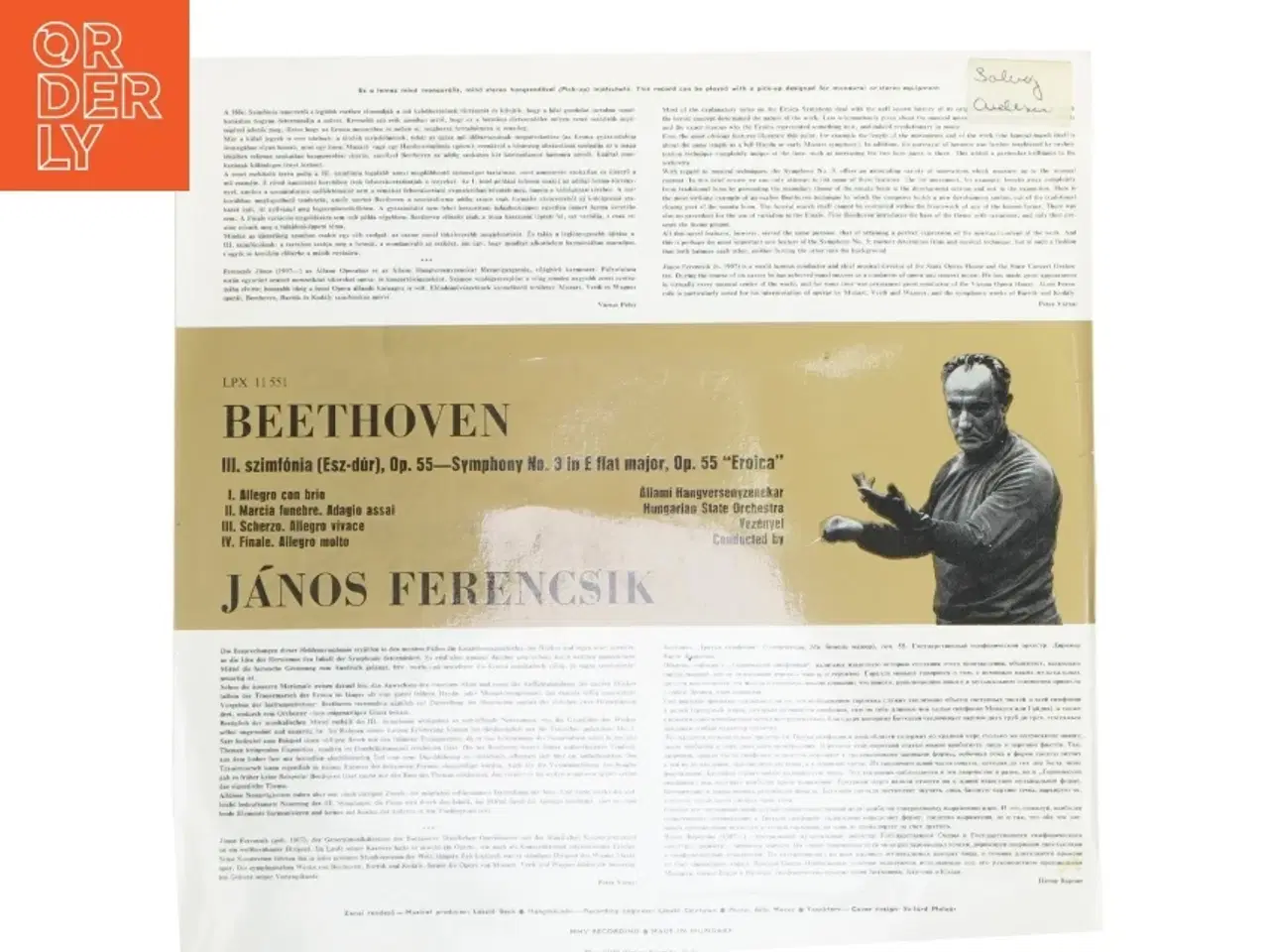 Billede 3 - Beethoven Eroica LP fra Hungaroton