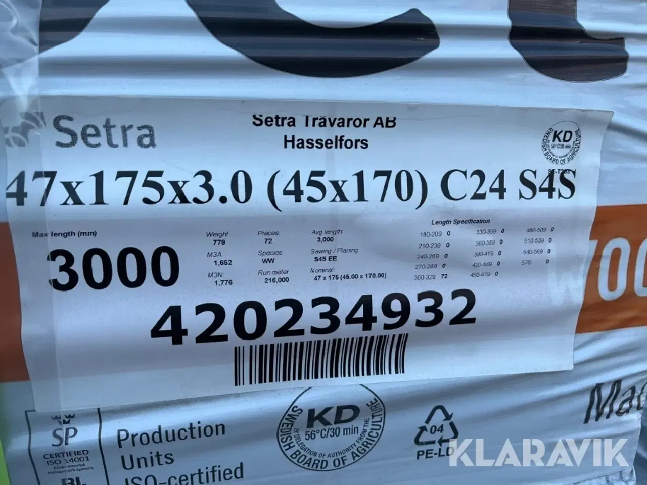 Billede 7 - Spærtræ Setra 136 styk