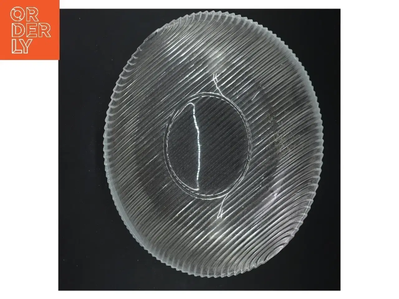 Billede 2 - Rillet glasskål (str. Ø 28 cm)