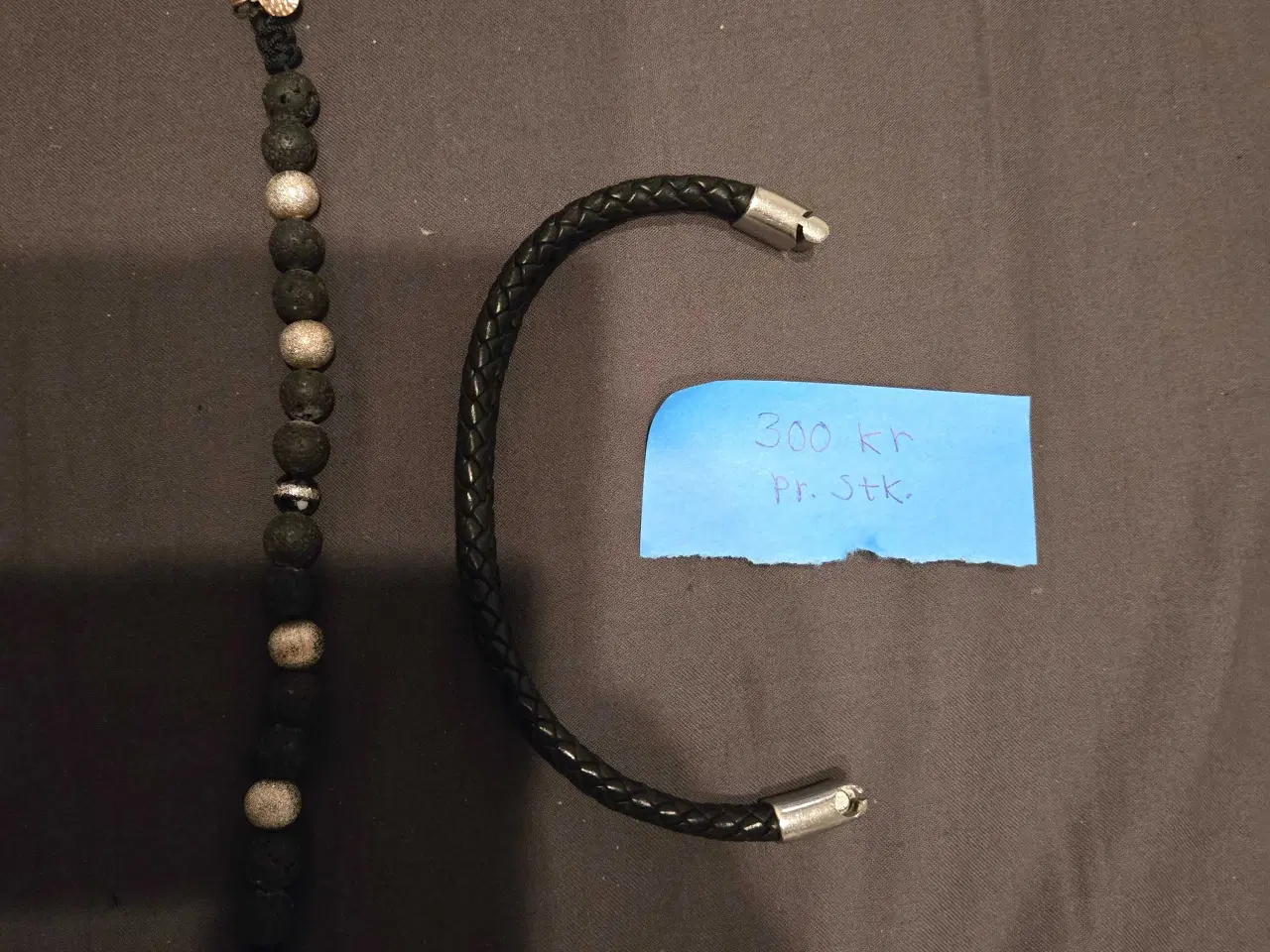 Billede 7 - Lækre armbånd og halskæde til mænd