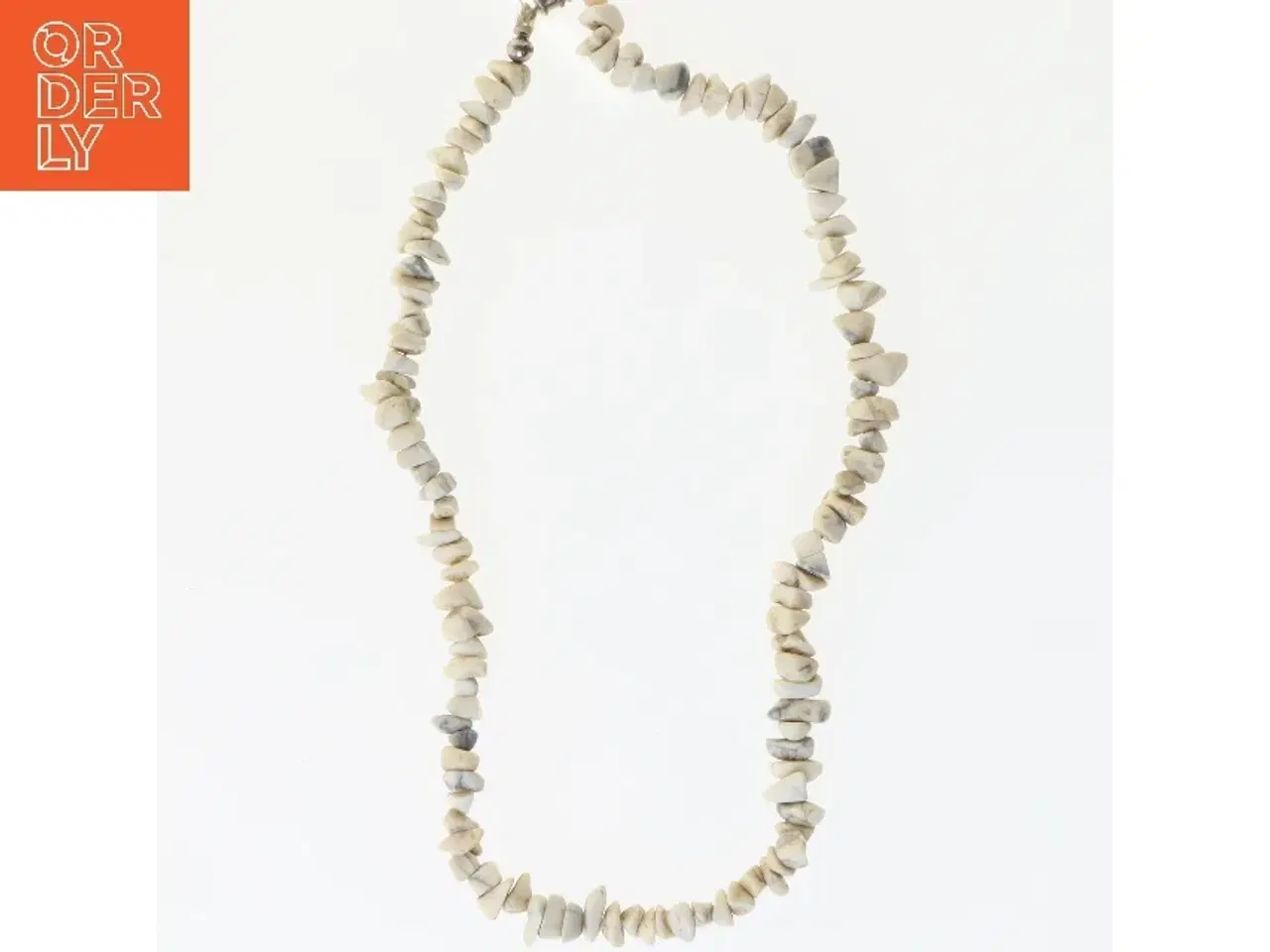 Billede 1 - Halskæde med stenperler (str. 40 cm)