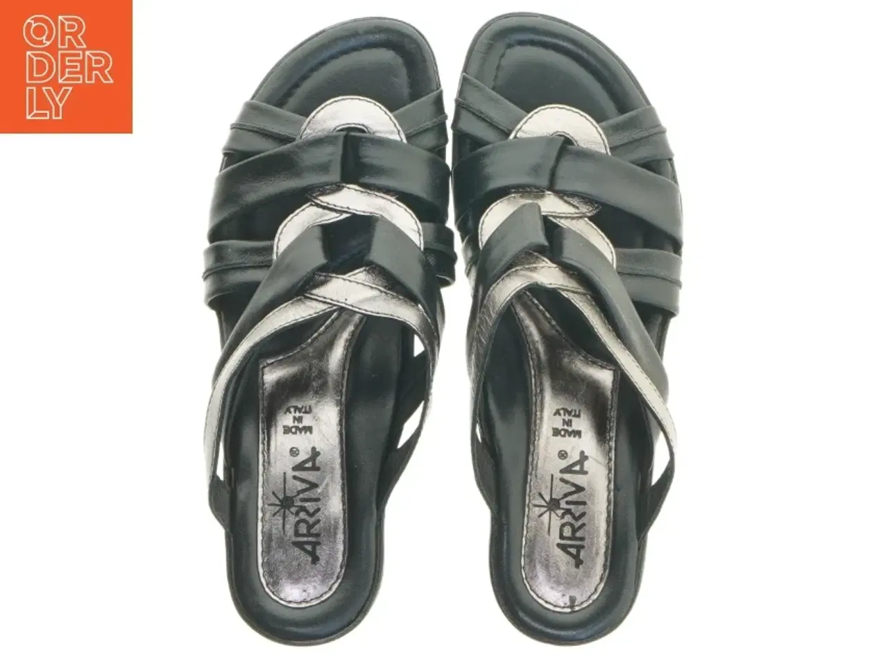 Billede 5 - Ny Sort hæl sandal, størrelse 36 fra Ariva (str. 36 )