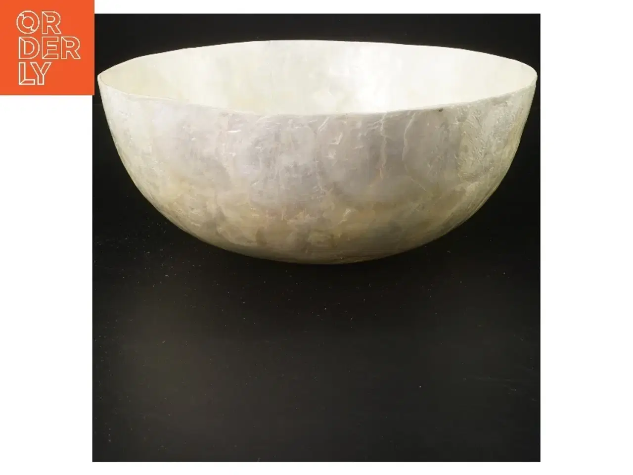 Billede 1 - Ny Capiz Rund skål i perlemor look (str. Ø 25 cm)