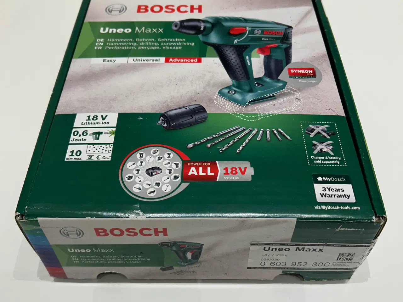 Billede 1 - BOSCH BOREHAMMER UNEOMAXX 18V