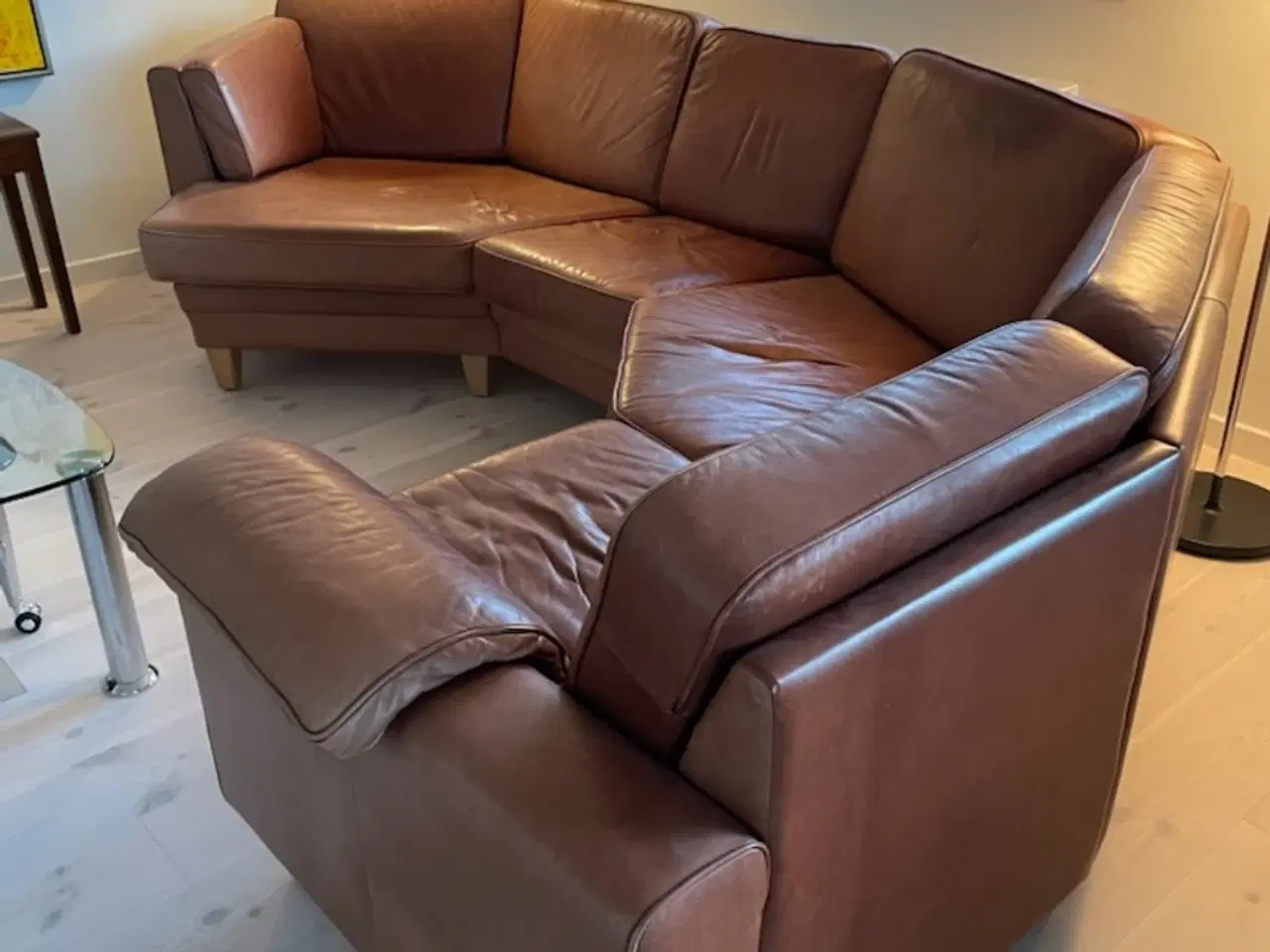 Billede 4 - Læder hjørnesofa