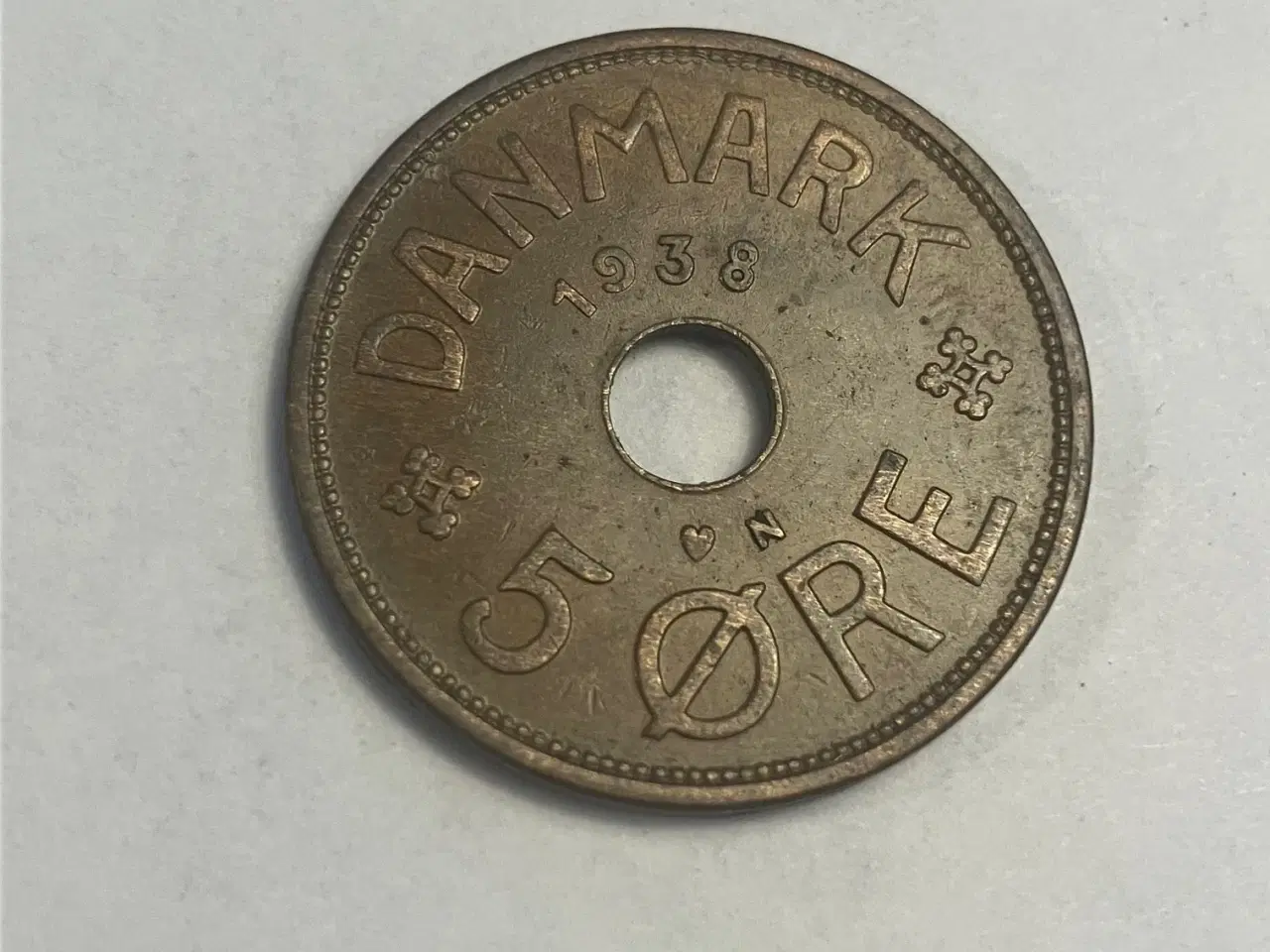 Billede 1 - 5 Øre 1938 Danmark