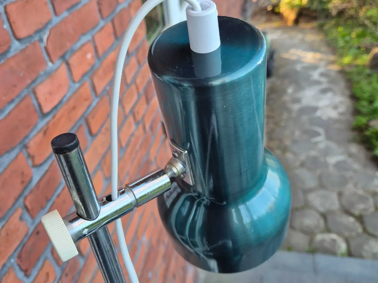 Billede 5 - Retro gulvlampe i sjælden gyldengrøn farve