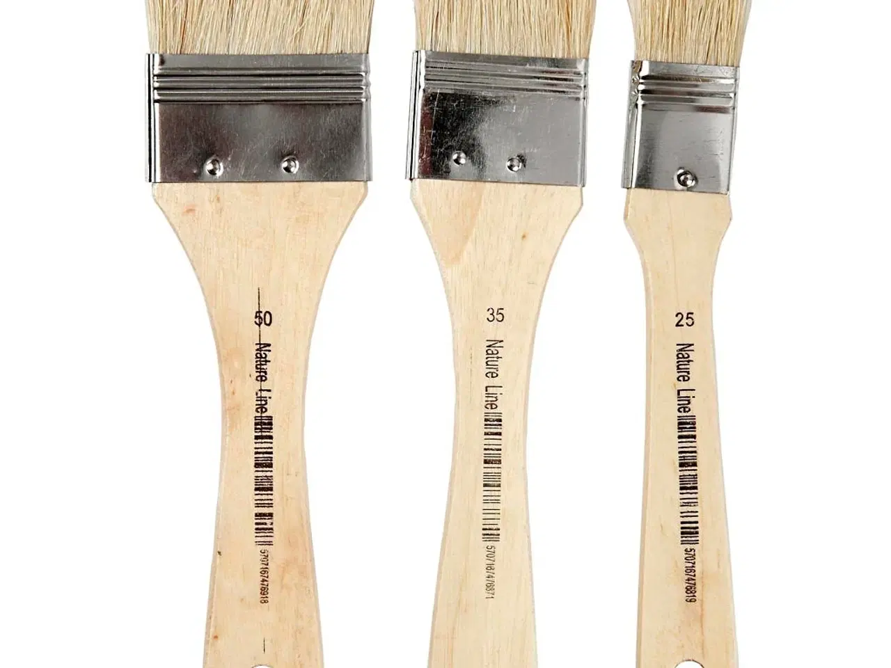 Billede 1 - Flad Lakpensel 19 cm - 3 stk. til Perfekt Påføring