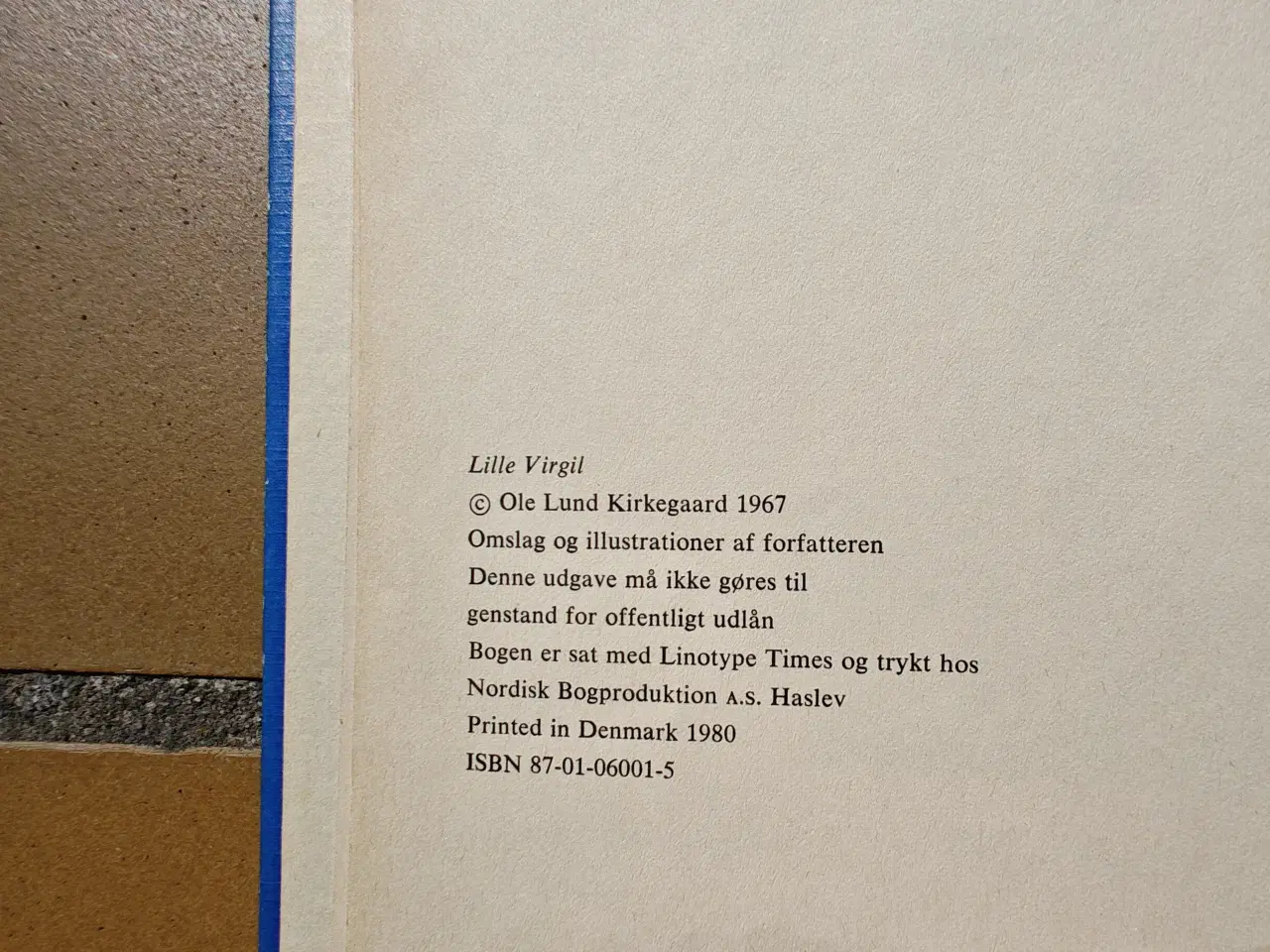 Billede 2 - Lille Virgil Bog fra 1980 af Ole Lund Kirkegaard