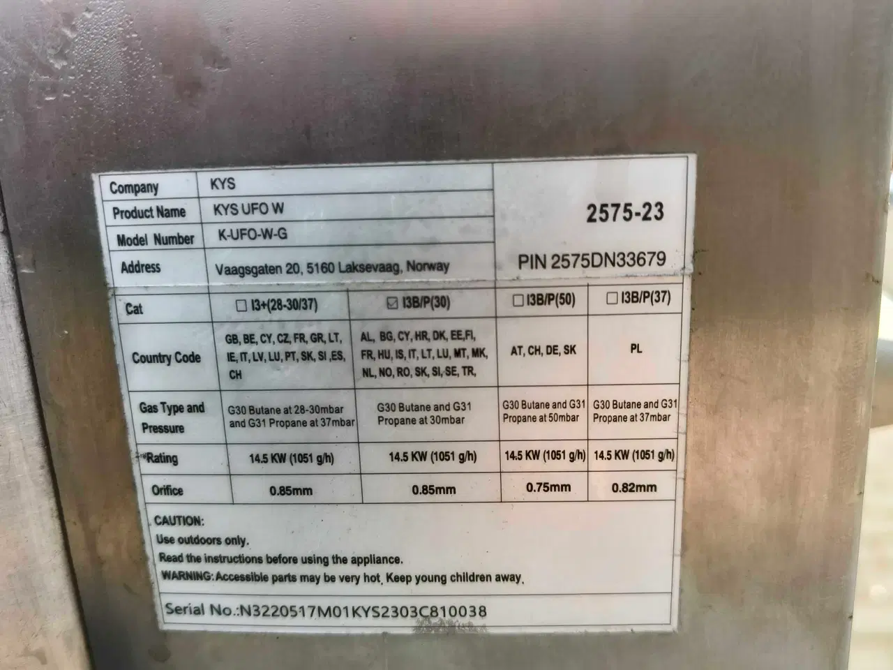 Billede 8 - Kys ufo pizzaovn til gas