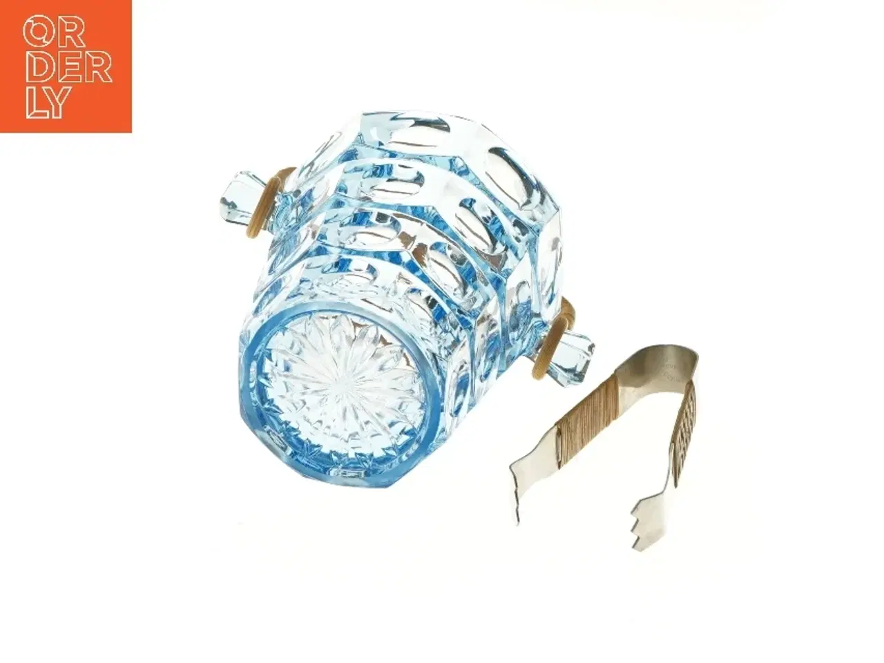 Billede 3 - Holmegaard Is-spand med tang (str. Ø 12x15 cm)