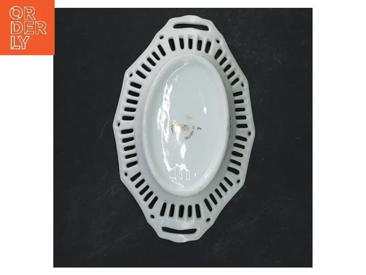 Billede 3 - Porcelænsfad med blomstermotiv - 14 cm