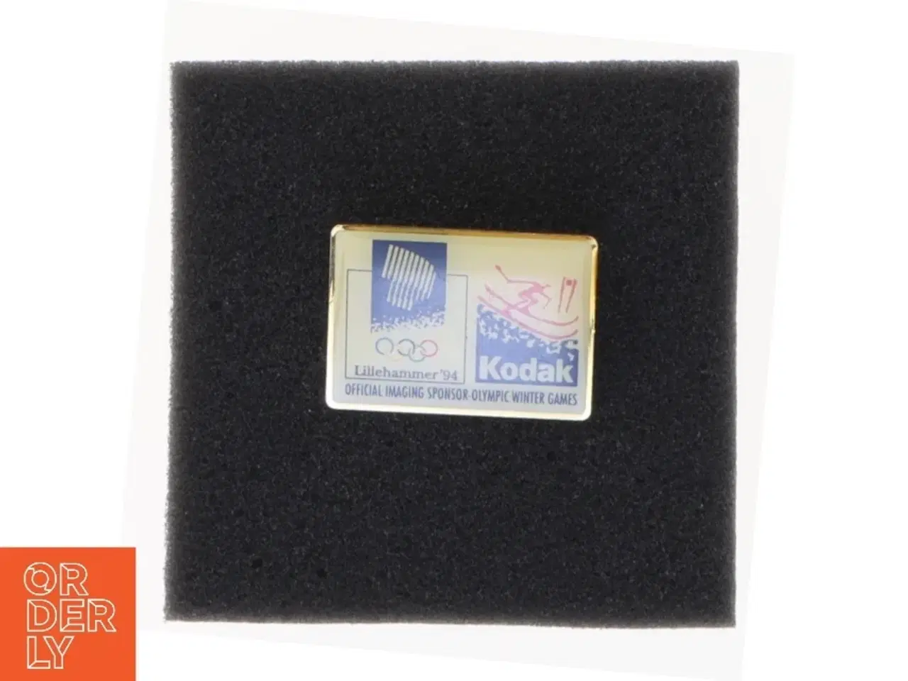 Billede 4 - Lillehammer 1994 Olympiske Lege Kodak Sponsor Pin (str. 3,5 x 2,5 cm)