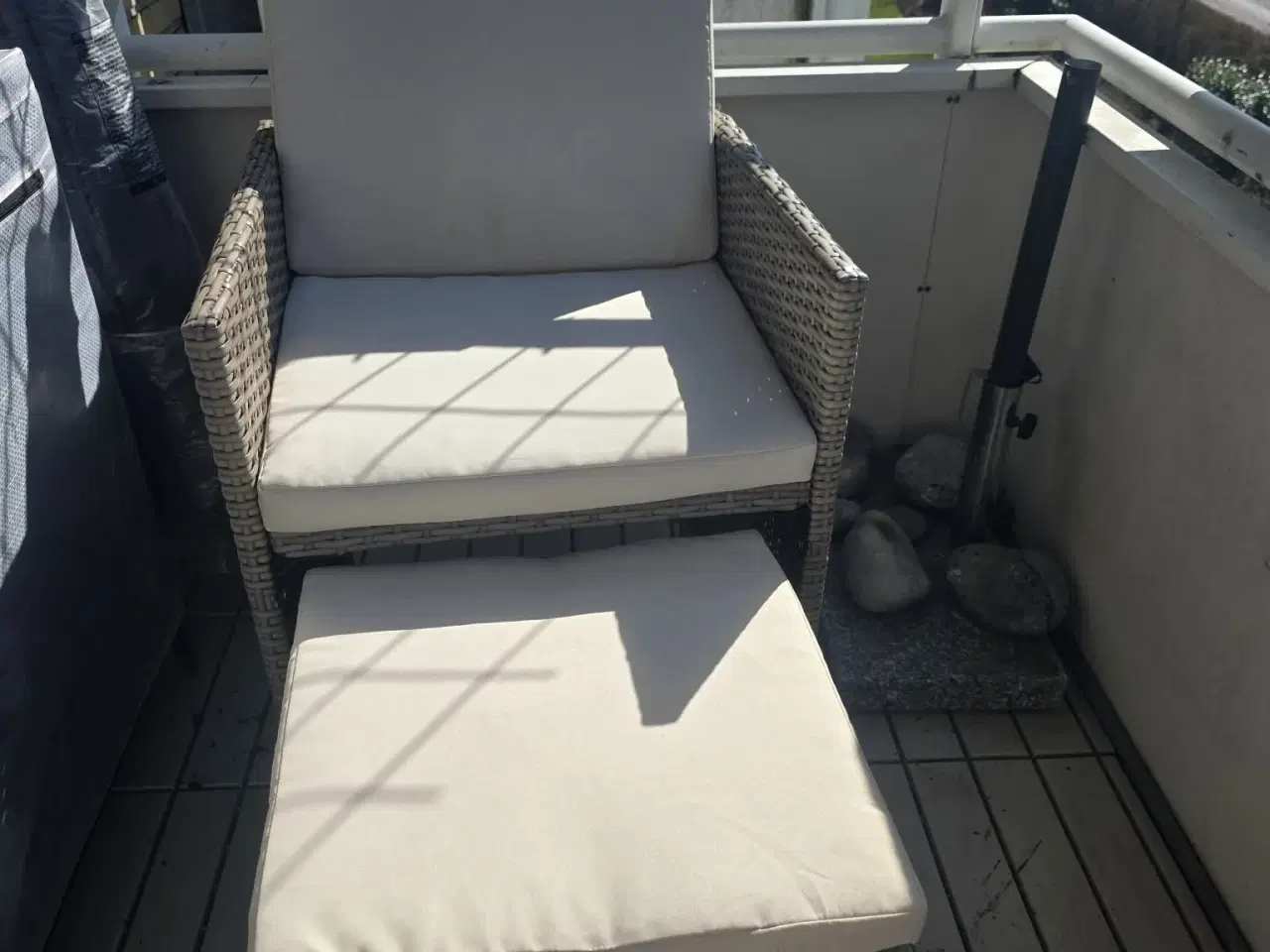 Billede 1 - Polyrattan havestole med skammel