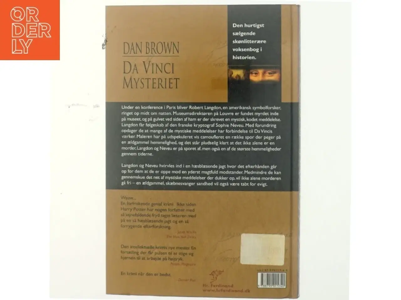 Billede 3 - Da Vinci Mysteriet af Dan Brown (Bog)