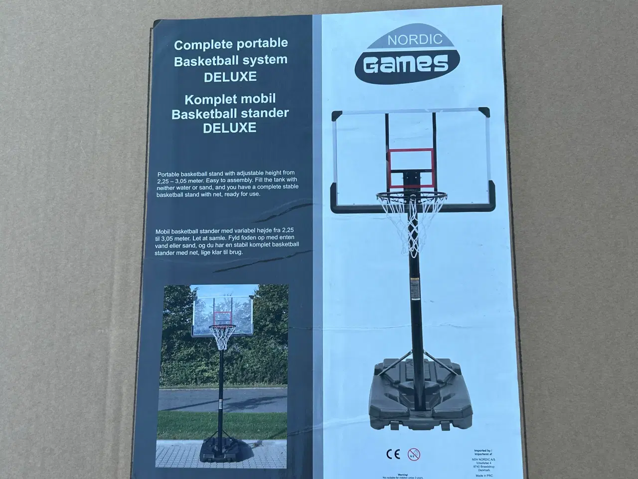 Billede 1 - Basketball kurv på hjul til haven