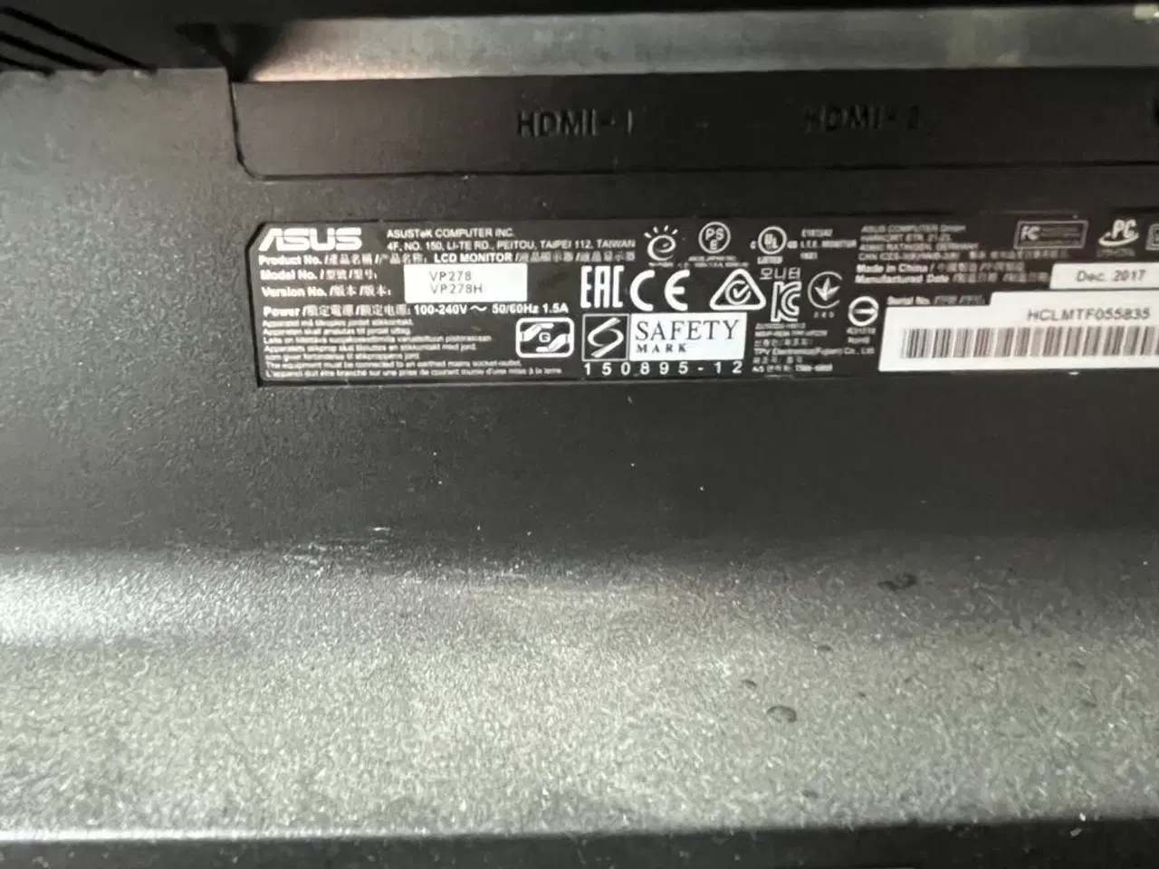 Billede 4 - 2 stk. 27" PC Skærm  ASUS VP278