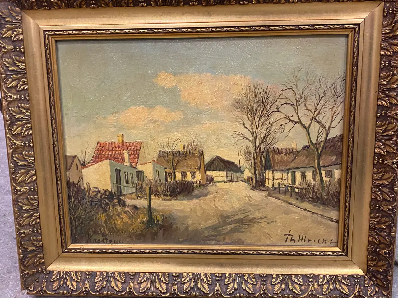 Billede 1 - Theodor Ulrichsen maleri 44x37 cm