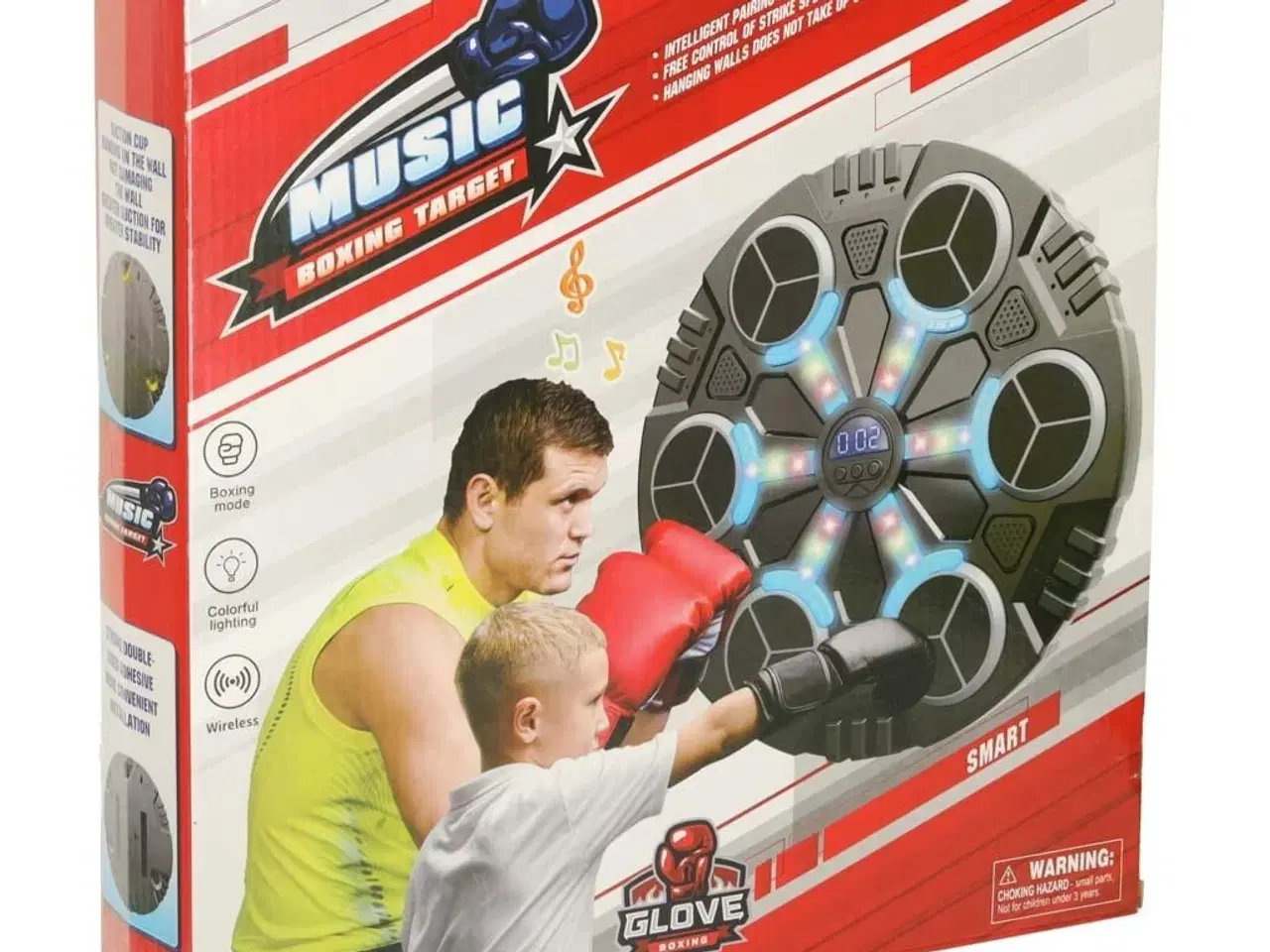 Billede 13 - Bokseschild til væg med Bluetooth, LED og USB – til børn 8+