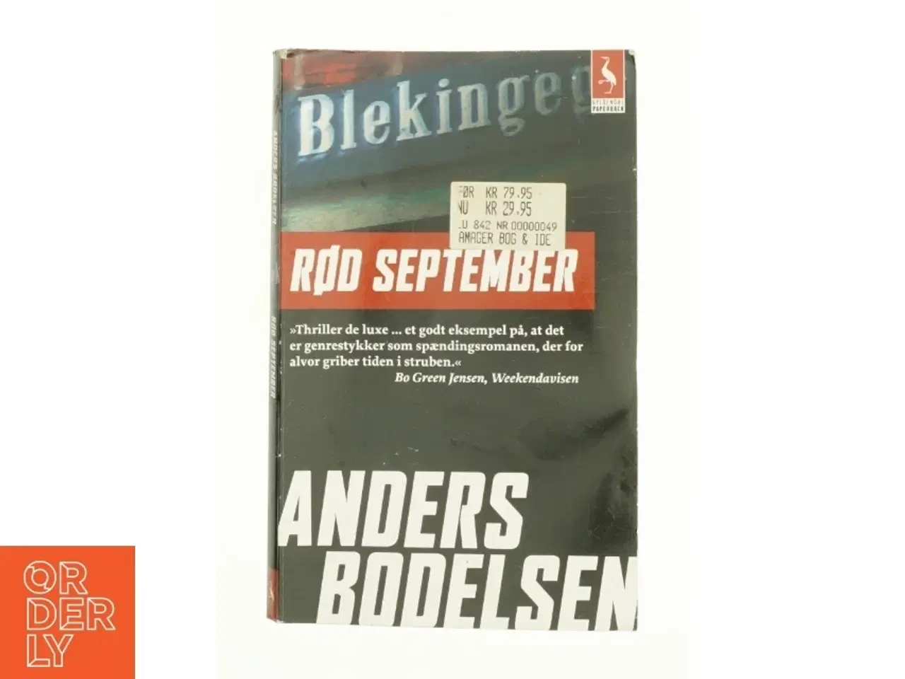 Billede 1 - Rød september af Anders Bodelsen (Bog)