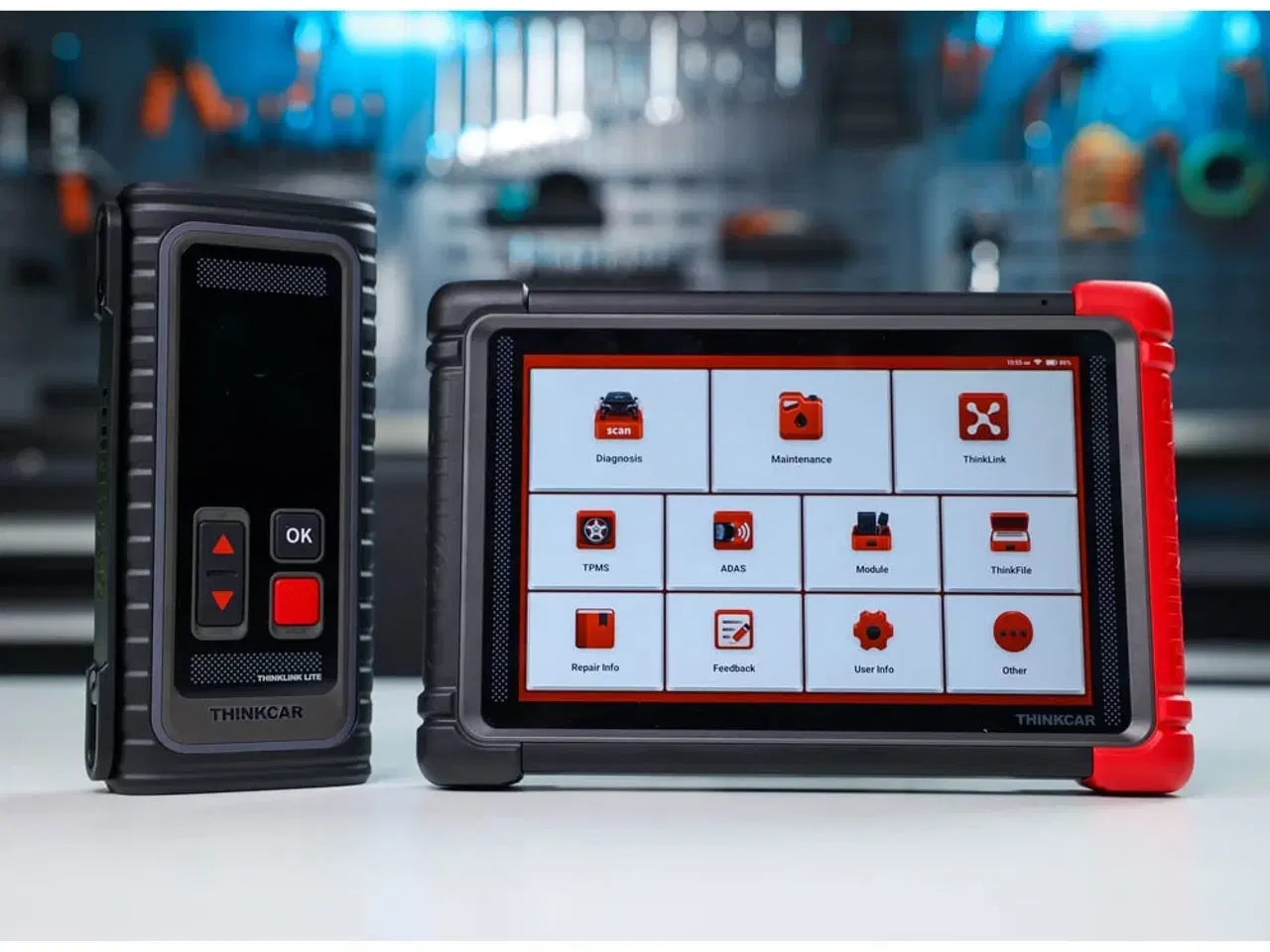 Billede 2 - Thinkcar Euro 195 Pro diagnoseværktøj med 9" skærm ADAS 2års opdateringer, dansk sprog & TPMS software