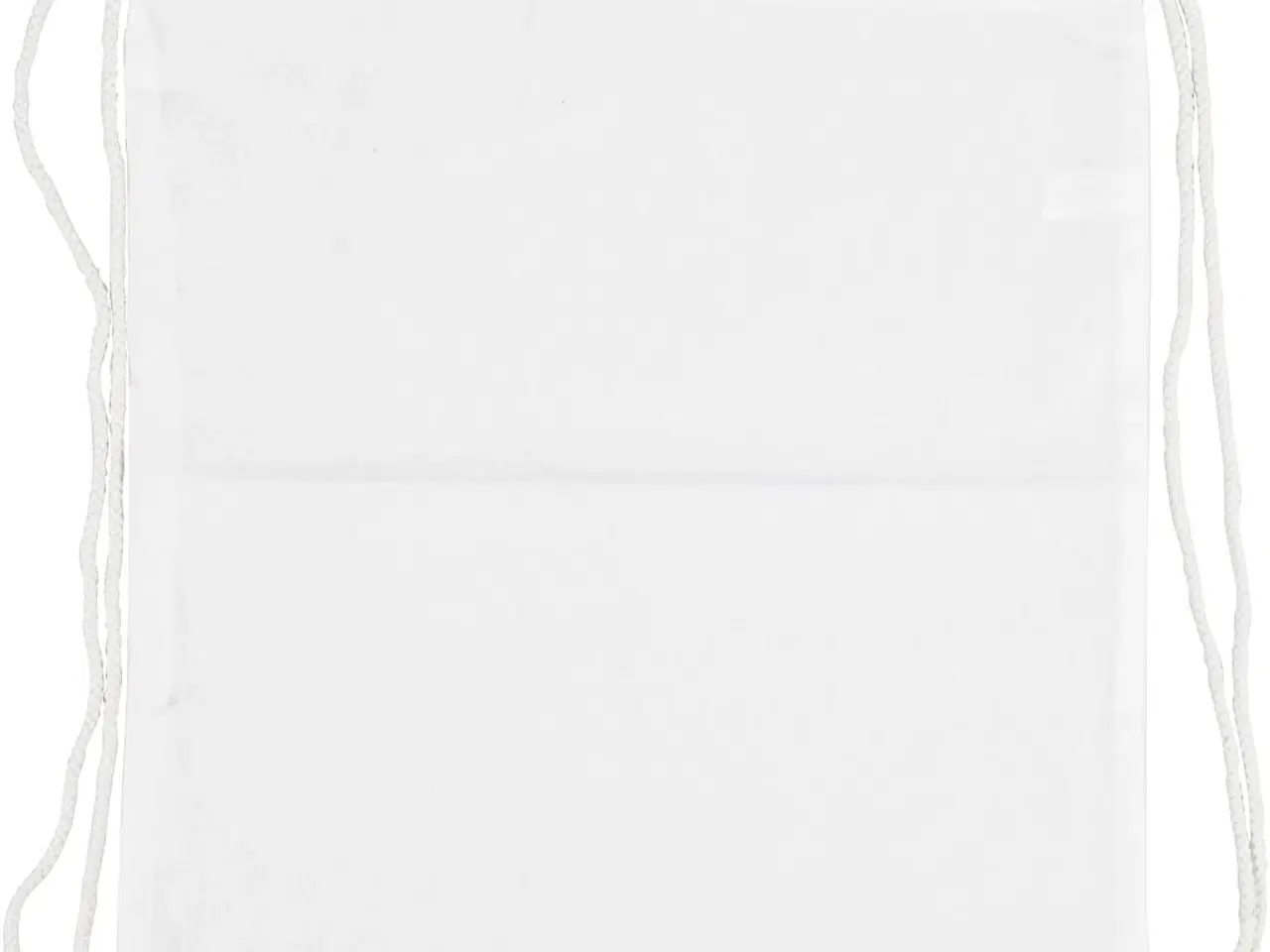 Billede 1 - Stilfuld skopose i 100% bomuld - 37x41 cm, hvid