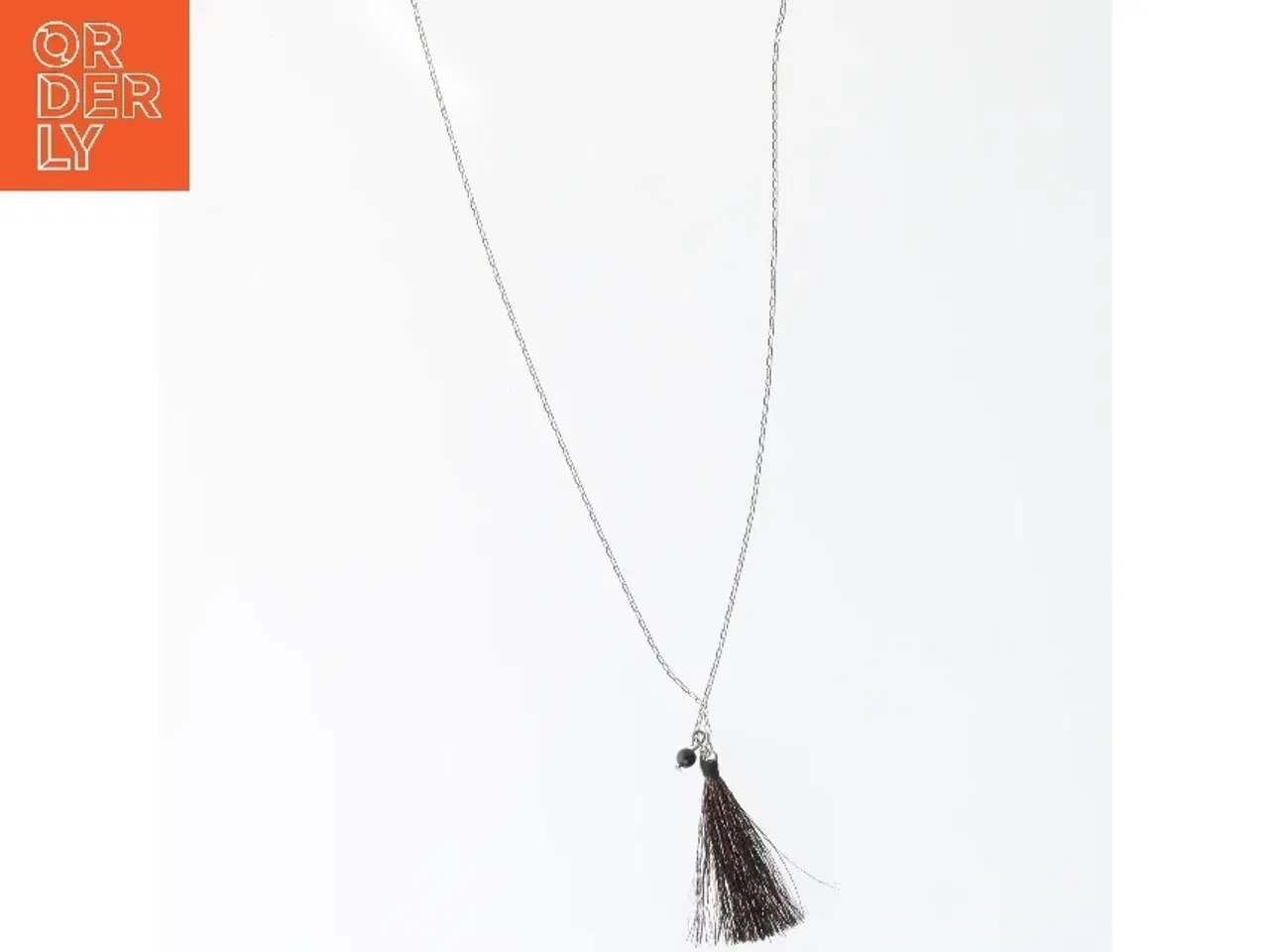 Billede 1 - Lang halskæde med kvast (str. 60 cm)