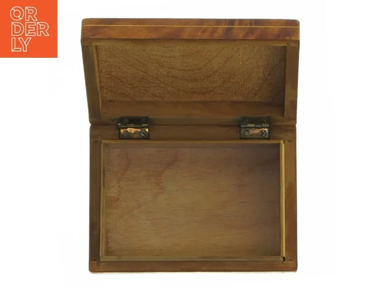 Billede 6 - Antik Intarsia trææske (str. 11x8x3,5 cm)