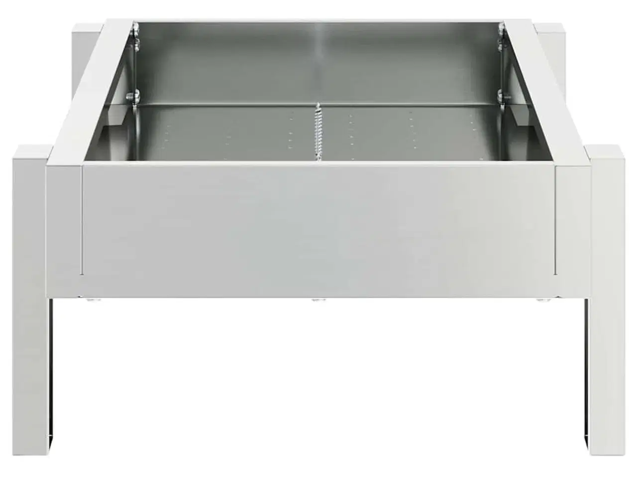Billede 6 - Kyllingefodertrug Sølv 80 x 28 x 13.5 cm Galvaniseret stål