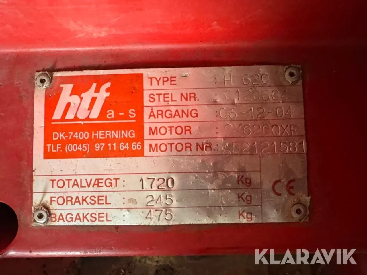 Billede 5 - Kirkegårdstraktor HTF H620