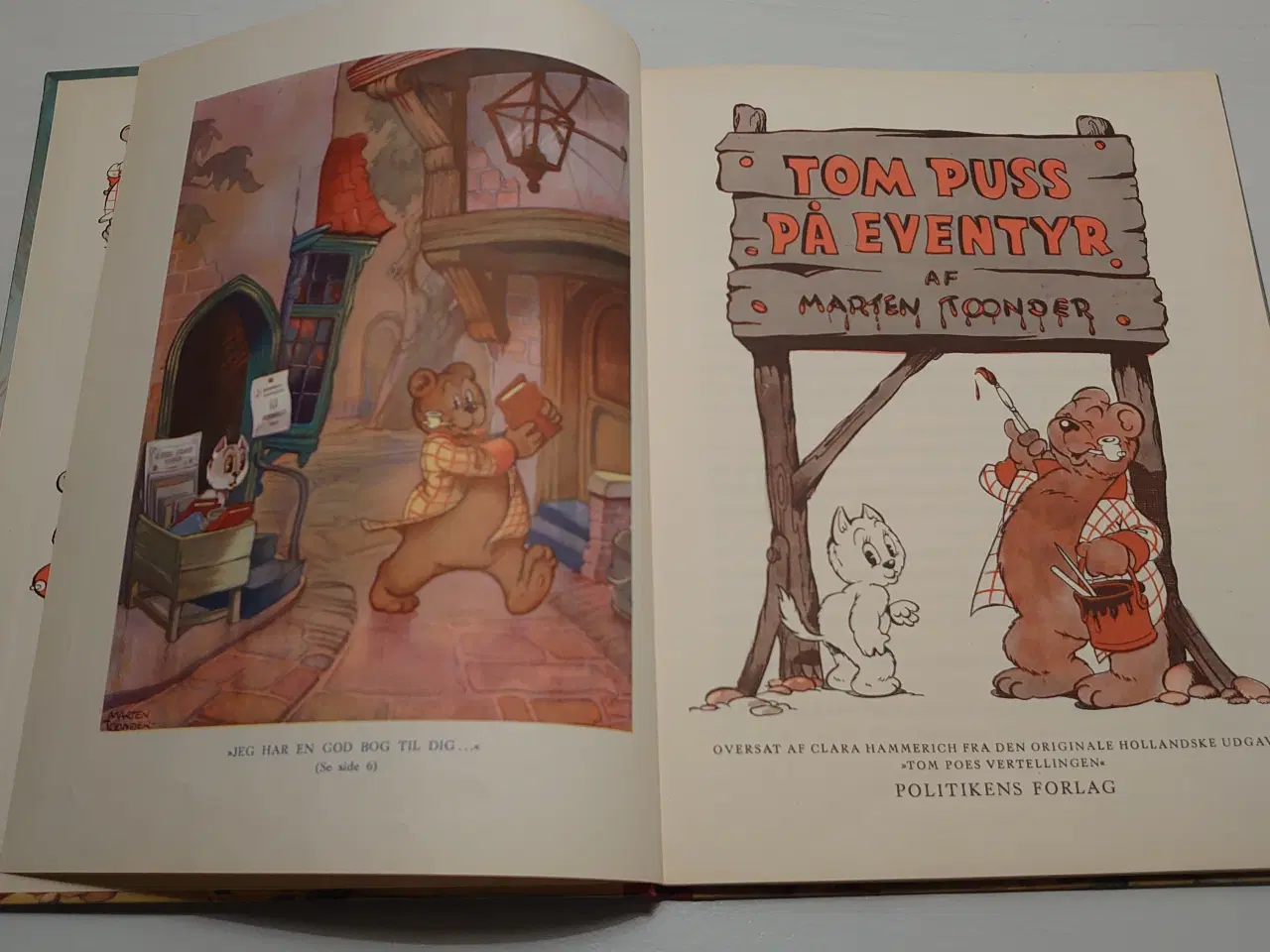 Billede 3 - Marten Toonder: Tom Puss på eventyr. Sjælden.1950