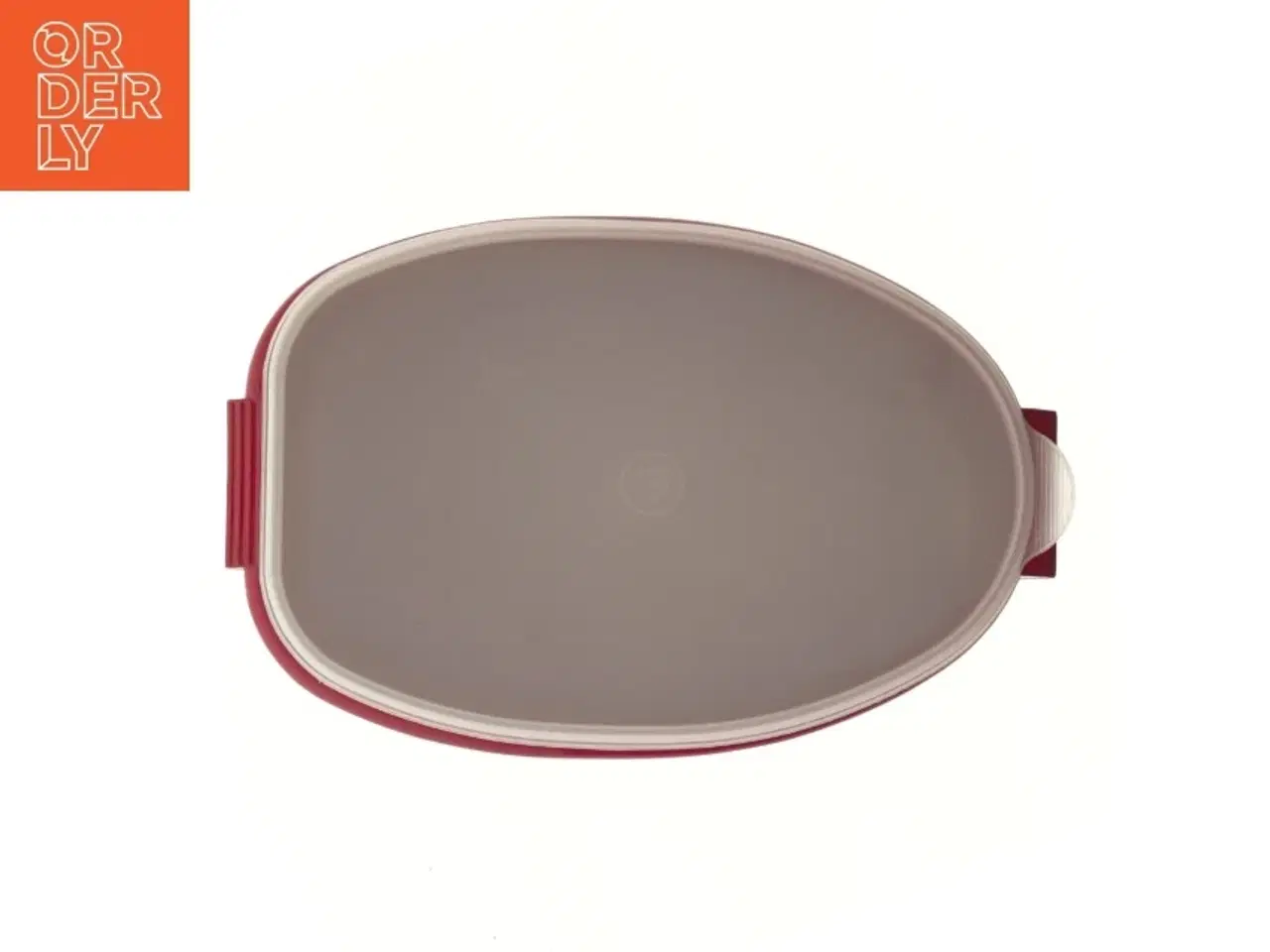 Billede 5 - Rød plastkontainer med låg fra Tupperware (str. Ø 29x Ø 19x14,5 cm)