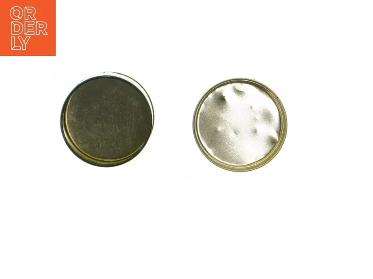 Billede 5 - Monet dekorativ metalæske (str. Ø. 7 cm. længde. 5,5 cm)